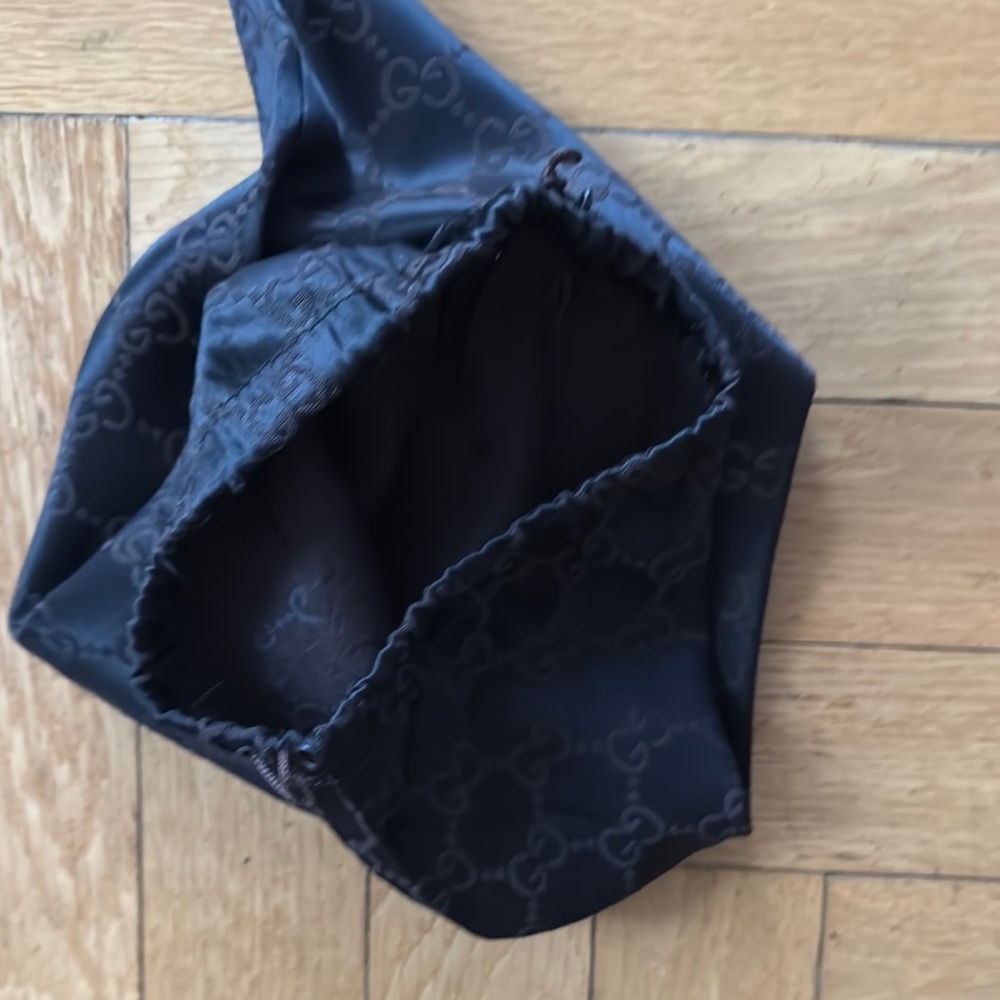 Gucci Black Monogram dusty bag